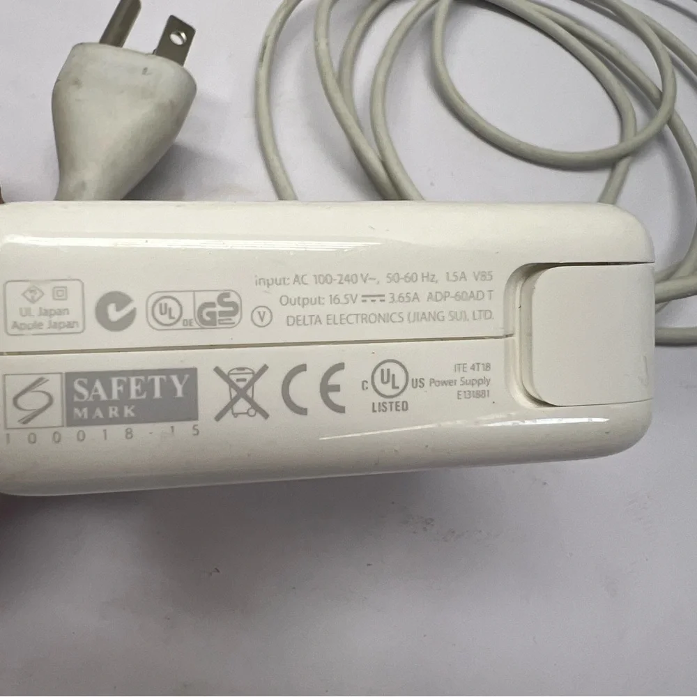 Apple 60W MagSafe Power Adapter Charger Model A1344 L-Tip For Macbook Pro 13